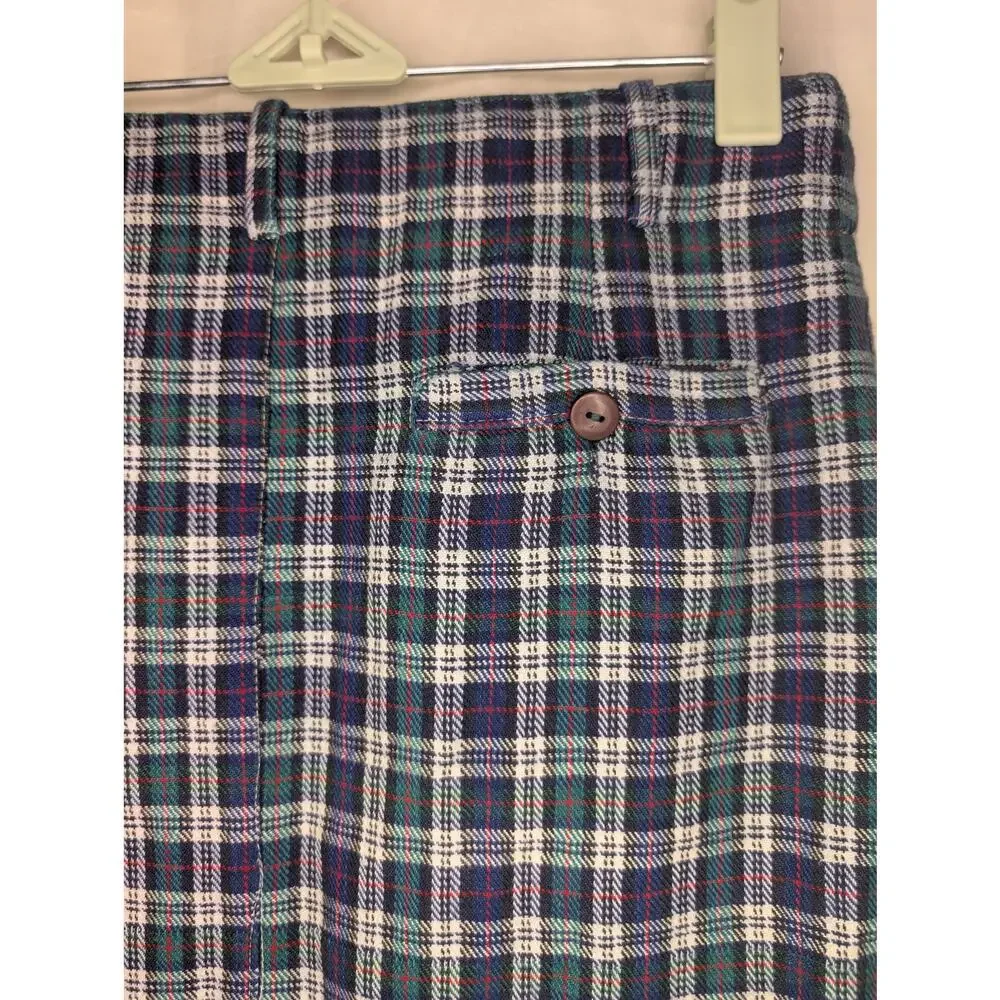 Vintage 100% cotton plaid mini skirt